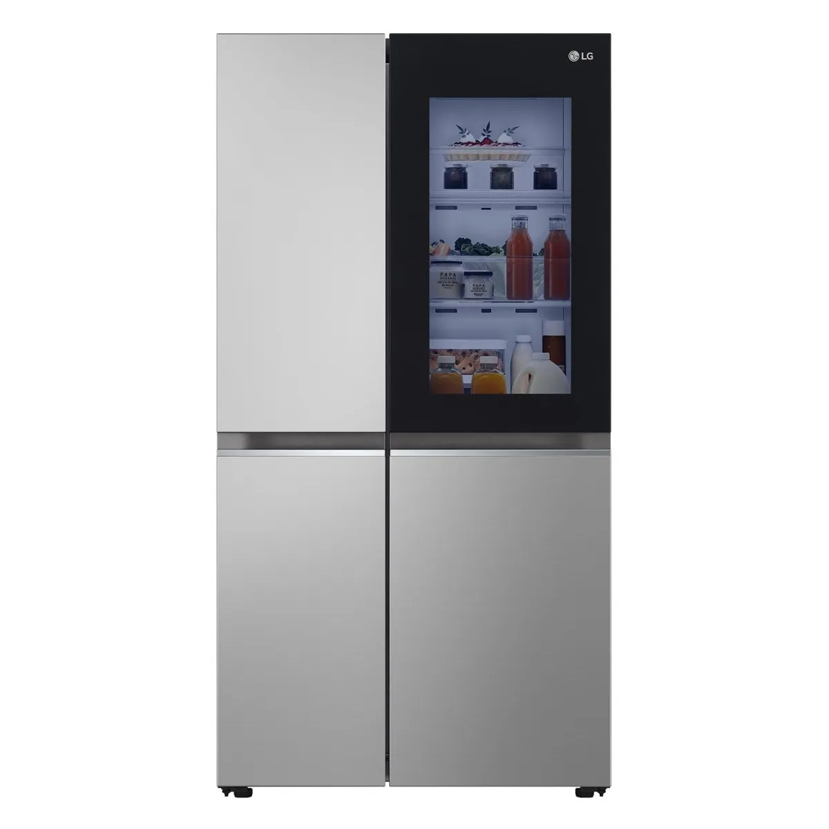 LG GSVV80PYLL Ντουλάπα Ασημί