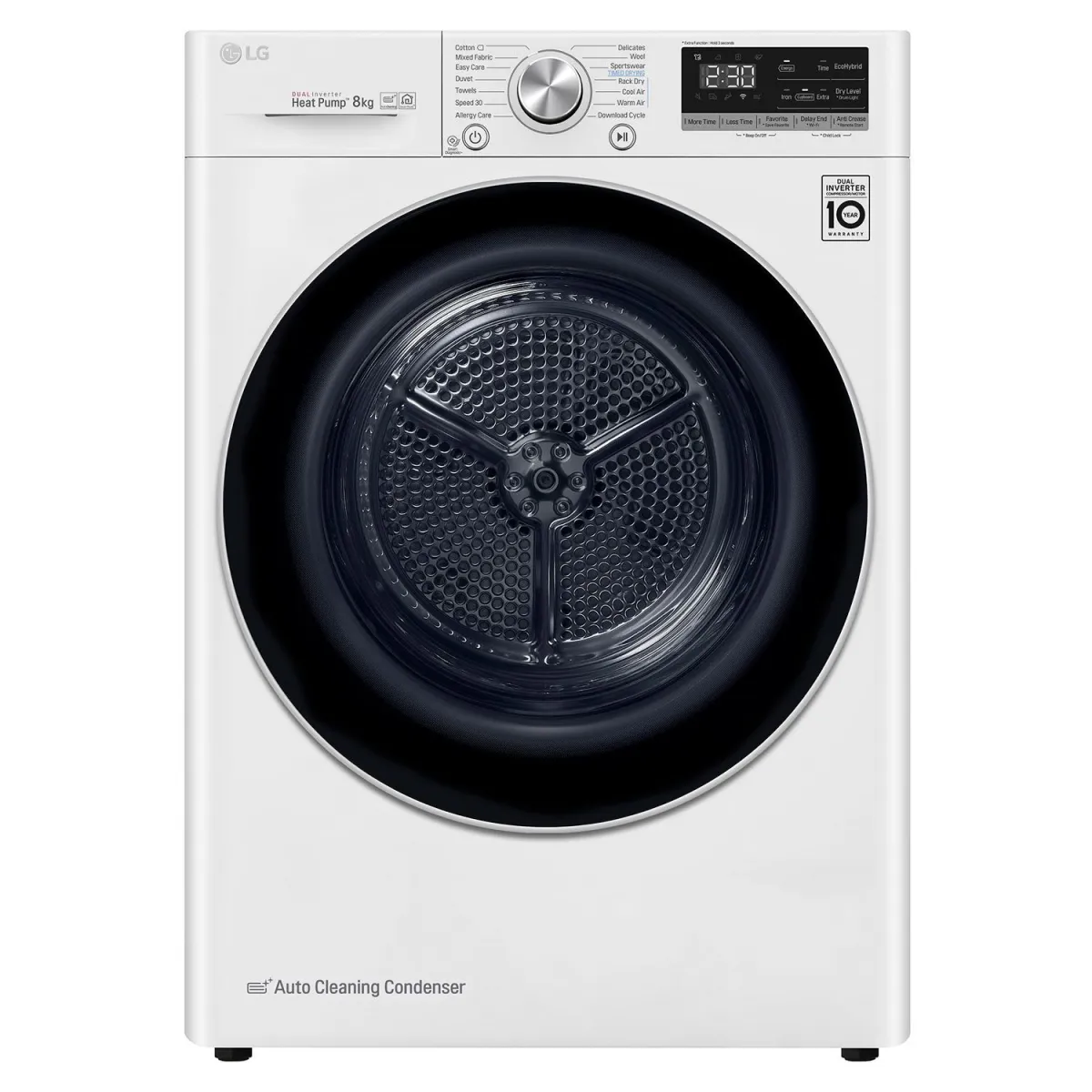 LG RC80V9AV3W Στεγνωτήριο 8,00 kg
