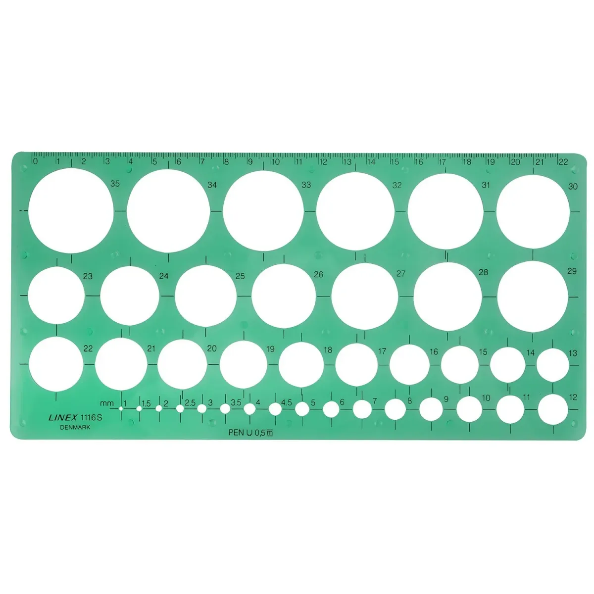 Linex Σαμπλόνα Μεγάλη με Κύκλους Διαμ. 1 έως 35mm 1116S