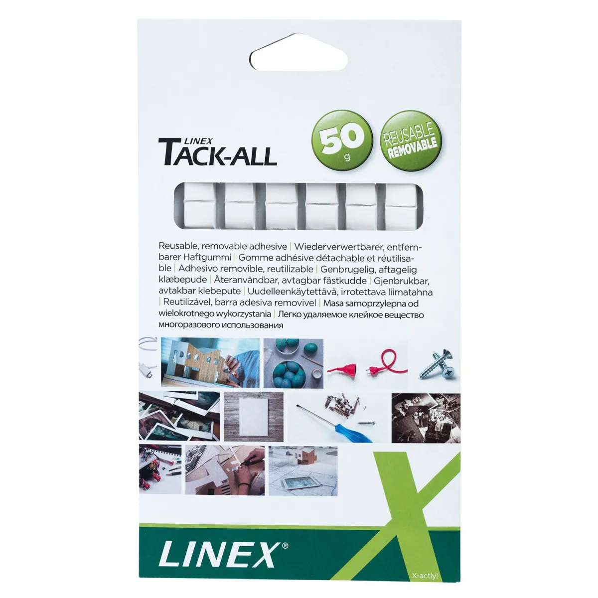 Linex Αυτοκόλλητα Διπλής Όψης Tack All 50gr