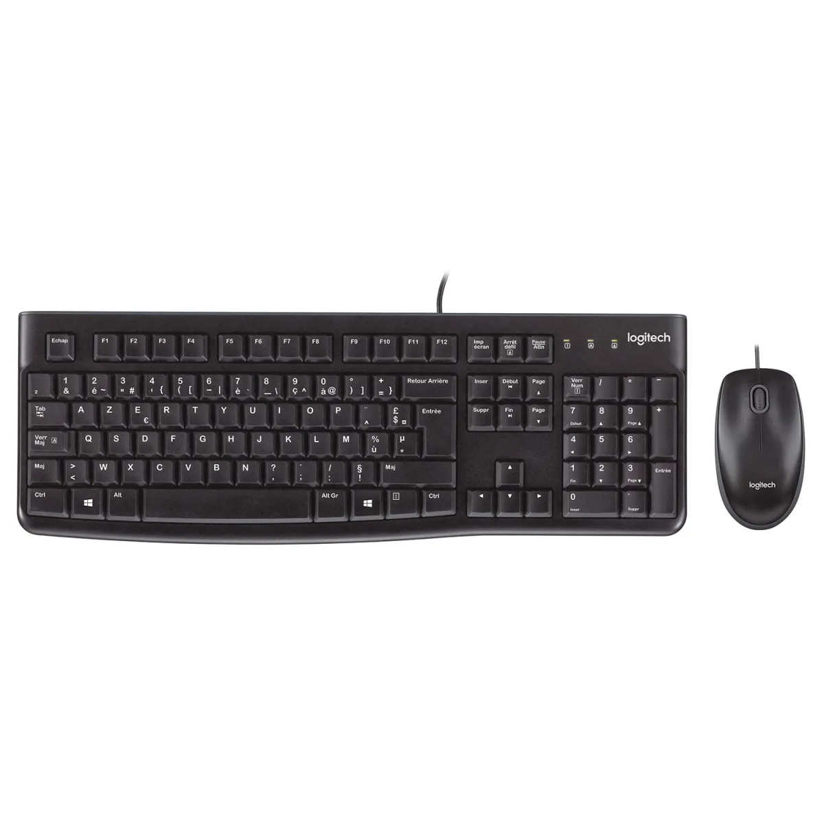 Logitech Πληκτρολόγιο-ποντίκι ΜΚ120 Ενσύρματο
