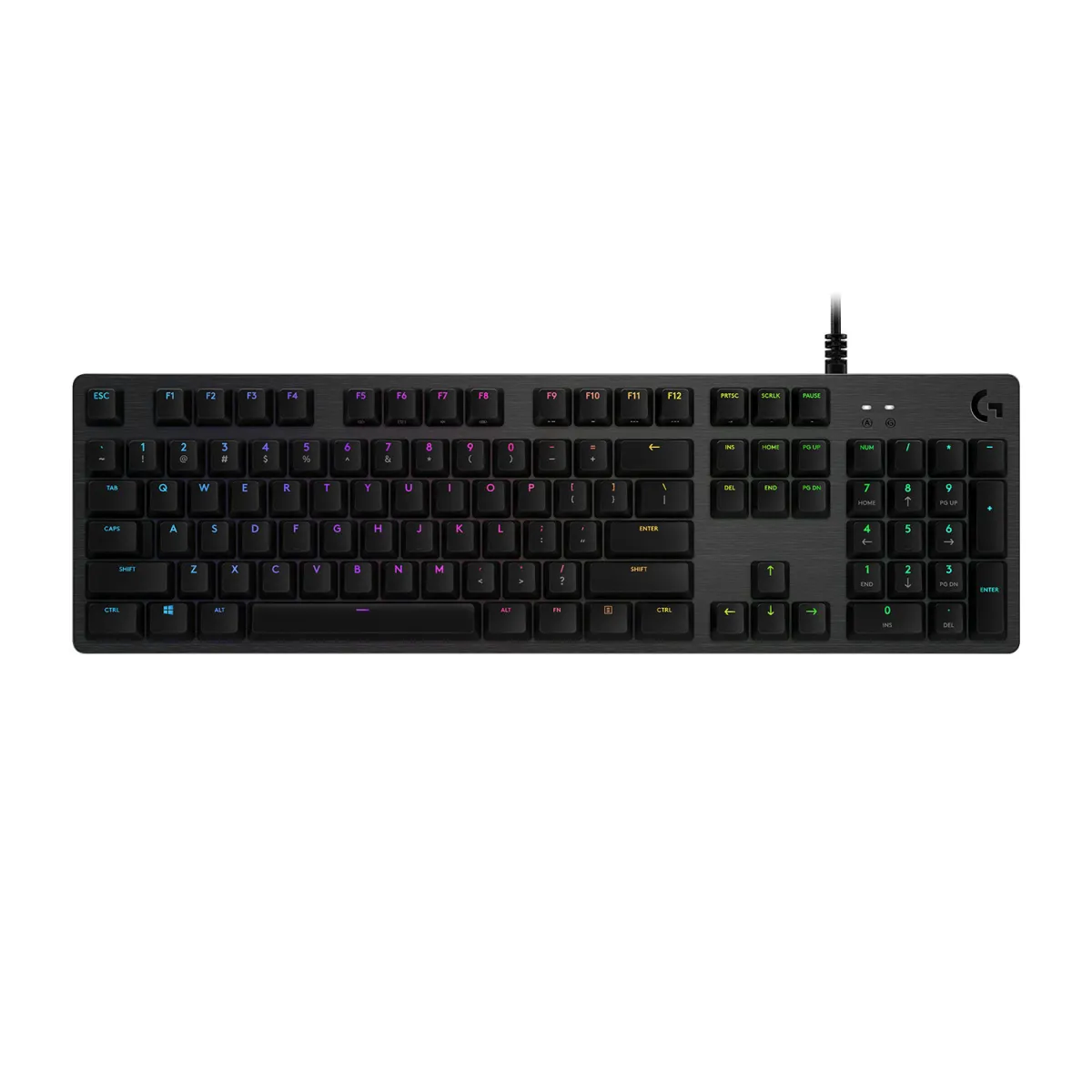 Logitech Πληκτρολόγιο G512 RGB Carbon Blue Switches Ενσύρματο