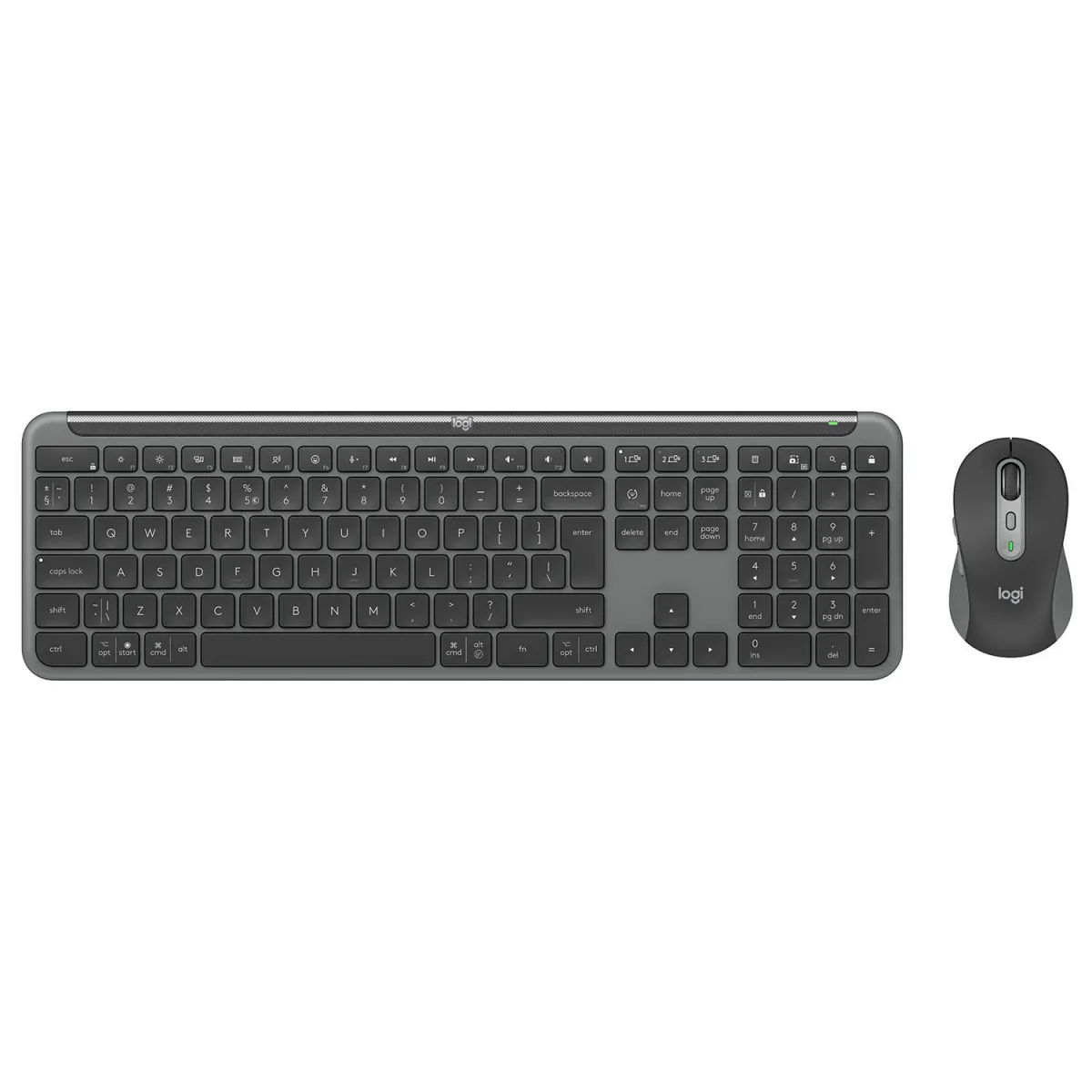 Logitech Πληκτρολόγιο-ποντίκι MK950 Combo Ασύρματο Graphite