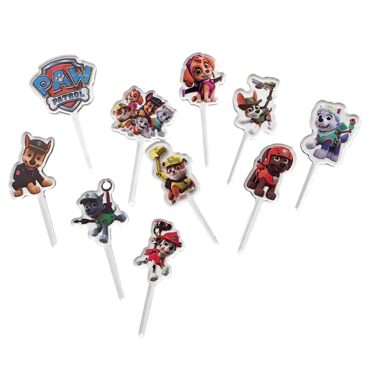 #lunchboxaki Food Picks(πηρουνάκια) Paw Patrol 10τεμ.