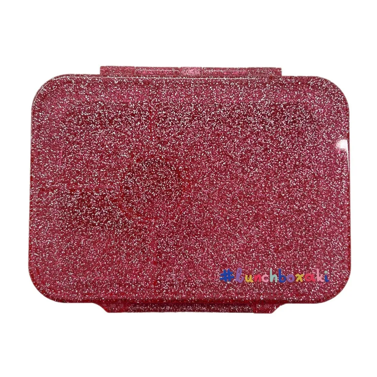 #lunchboxaki Φαγητοδοχείο Tritan με 4 Χωρίσματα Glitter Edition Ροζ