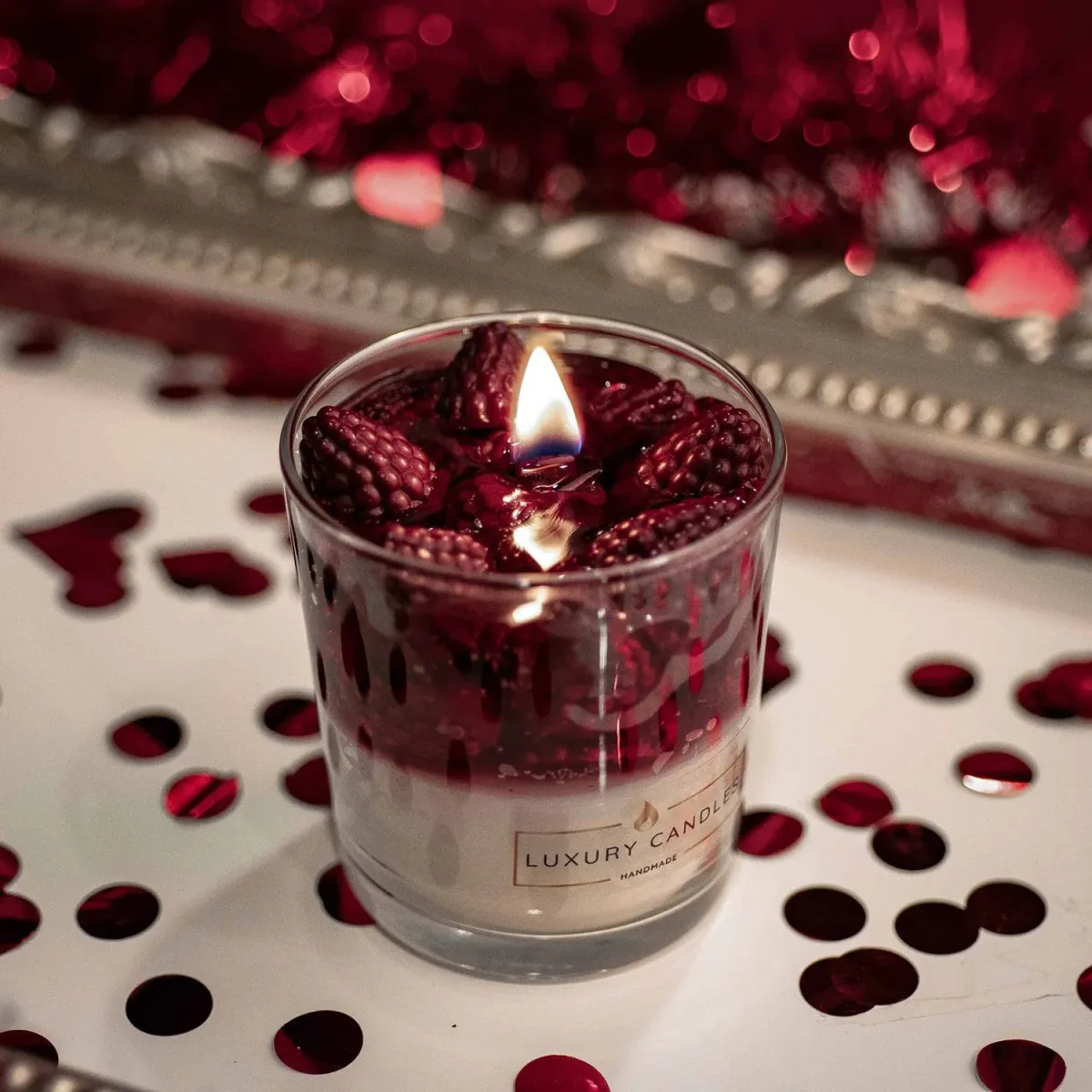 Luxury Candles Κερί Cheesecake Βατόμουρο