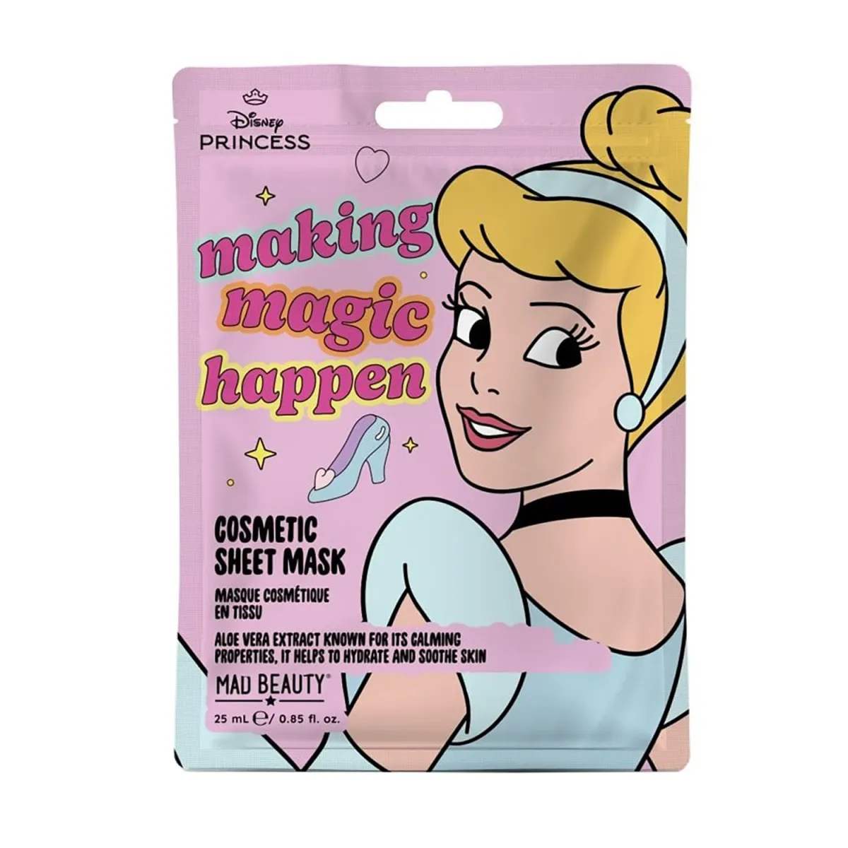 Mad Beauty Disney Princess Ενυδατική Μάσκα Προσώπου Cinderella