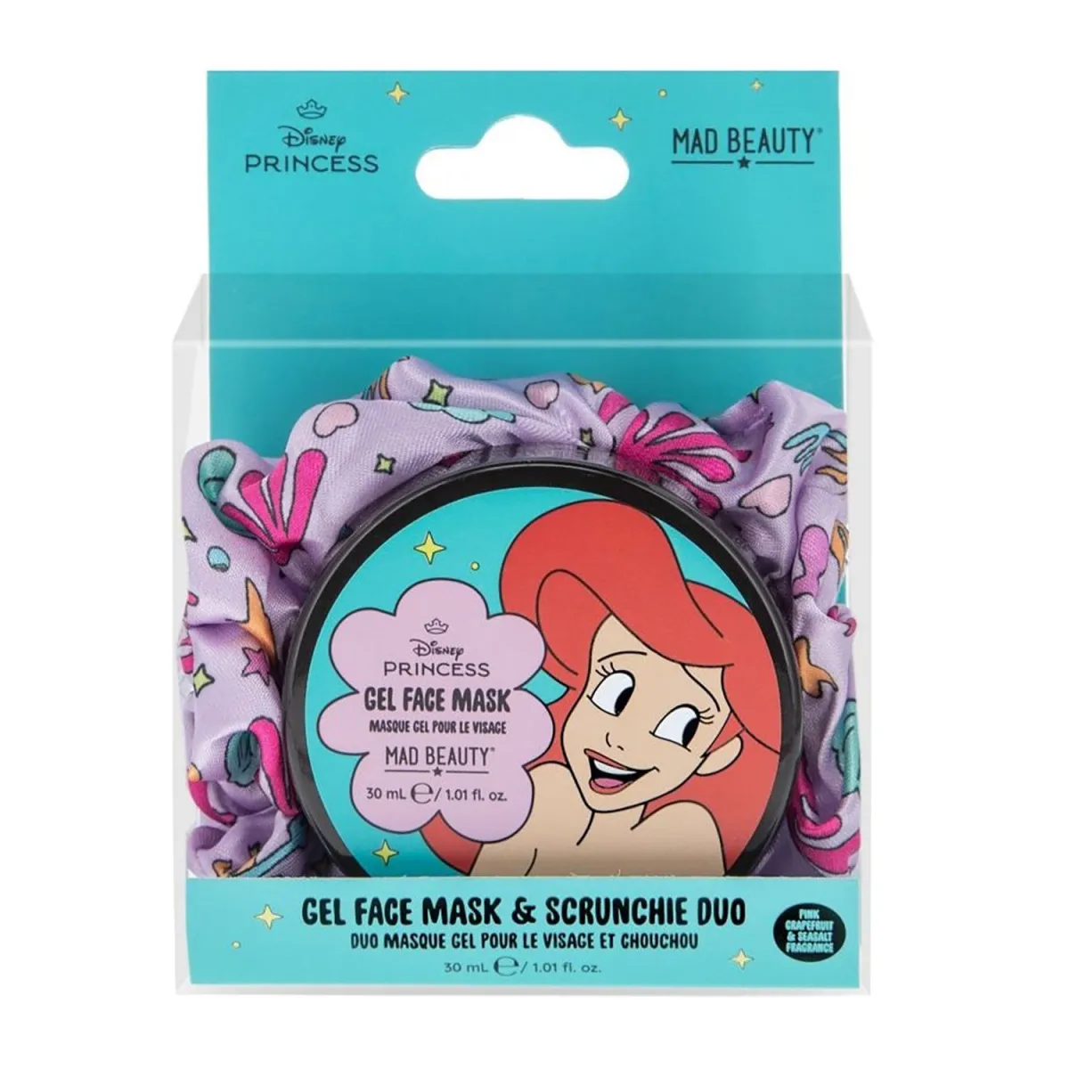 Mad Beauty Disney Princess Μάσκα Προσώπου Gel & Scrunchie Ariel