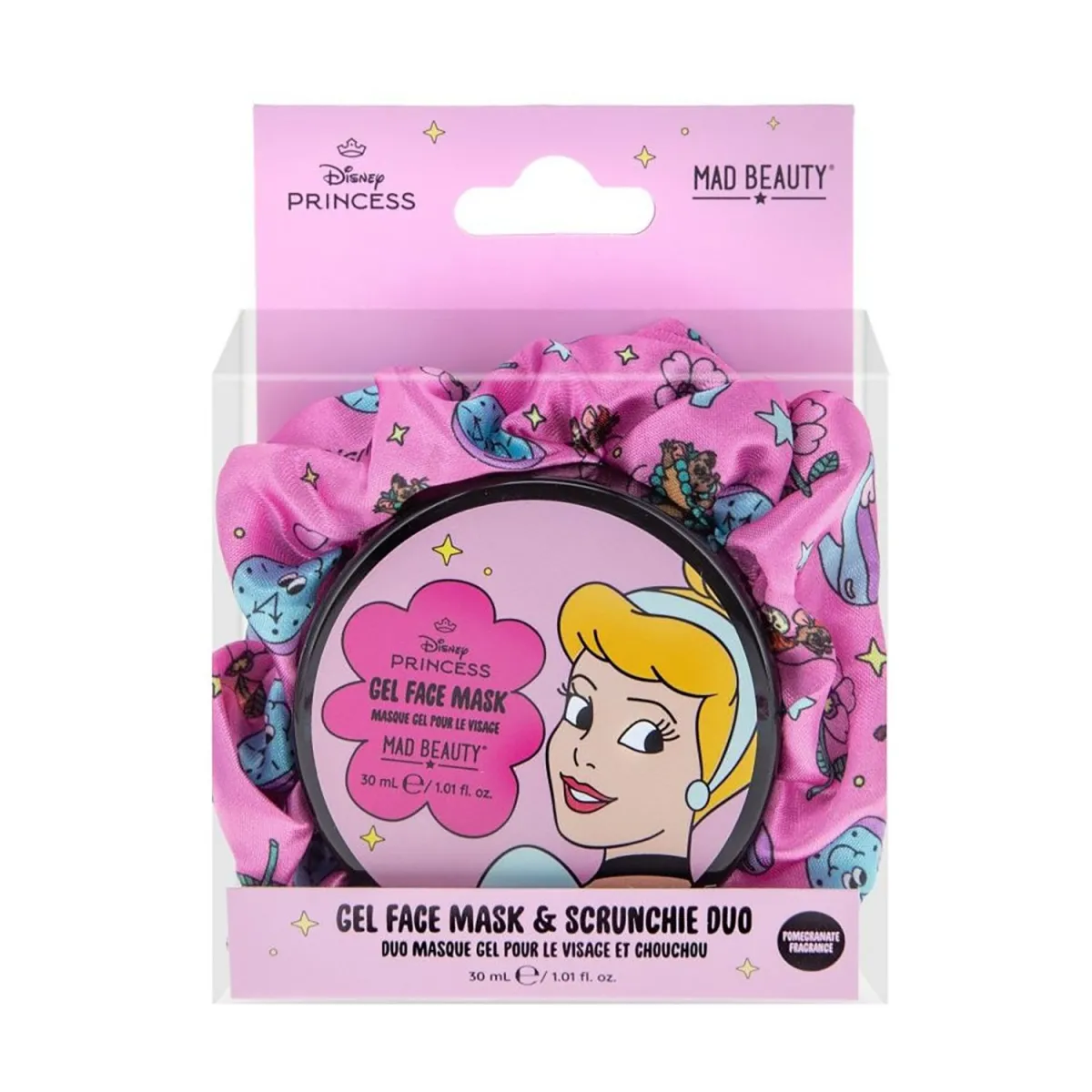 Mad Beauty Disney Princess Μάσκα Προσώπου Gel & Scrunchie Cinderella