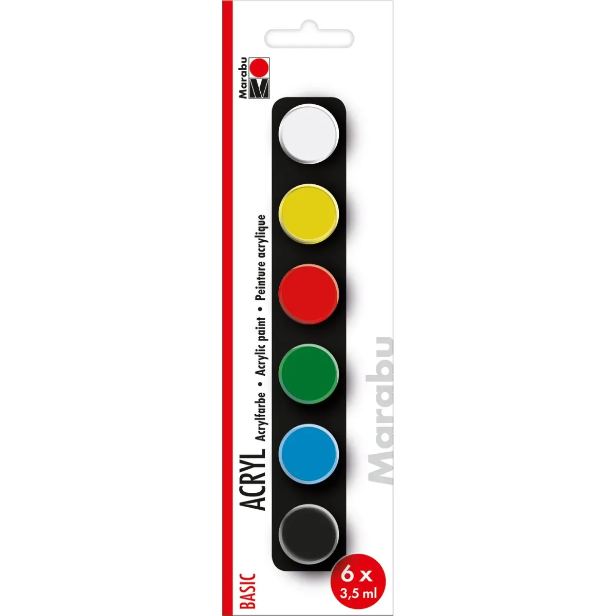 Marabu Ακρυλικά Χρώματα Basic 6*3,5 ml