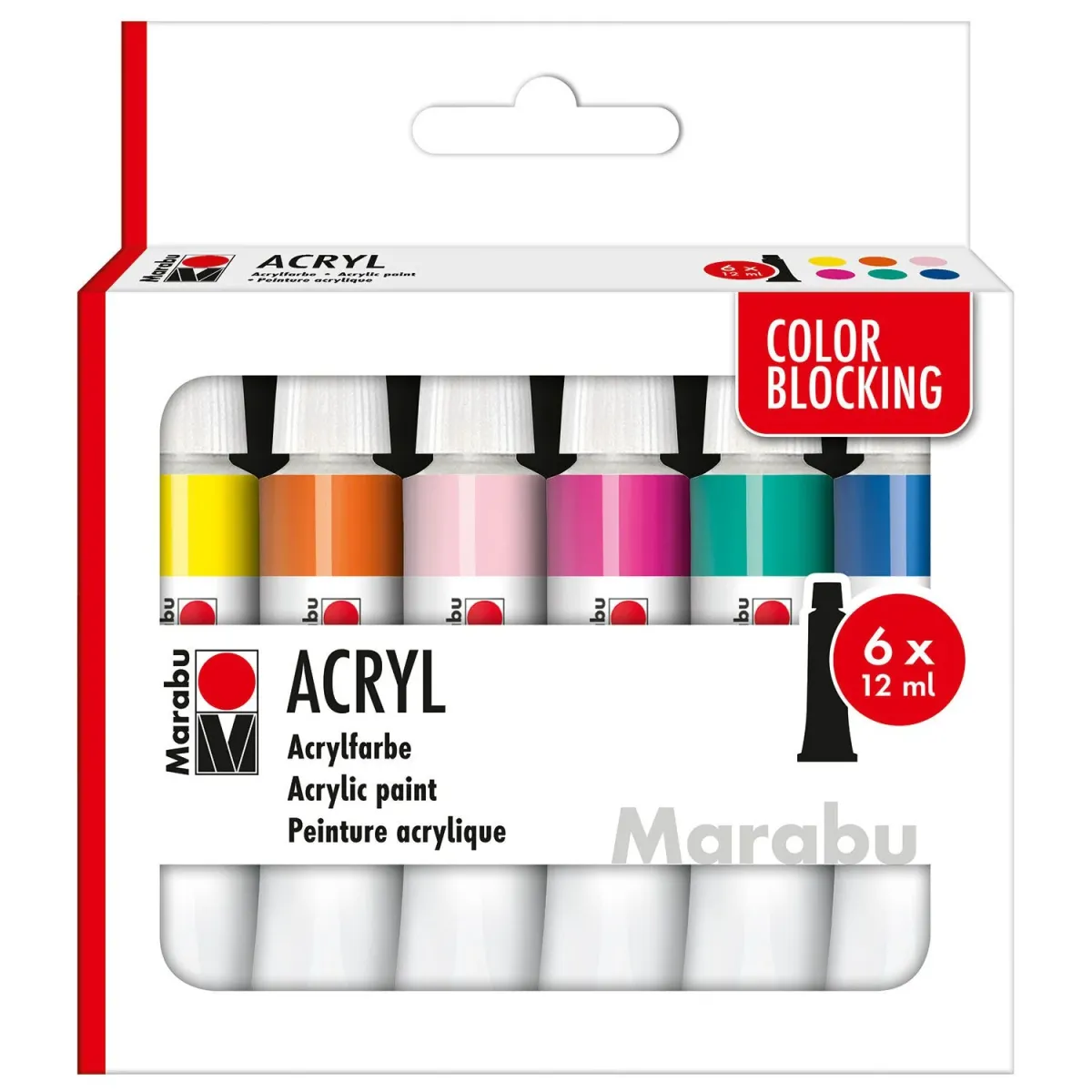 Marabu Ακρυλικά Χρώματα Color Blocking 6x12ml