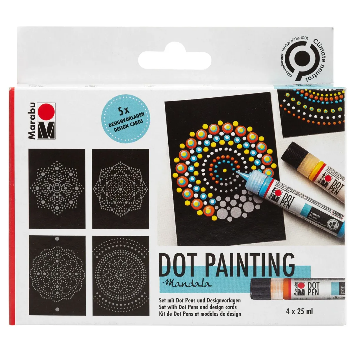 Marabu Dot Pen Mandala 4*25ml