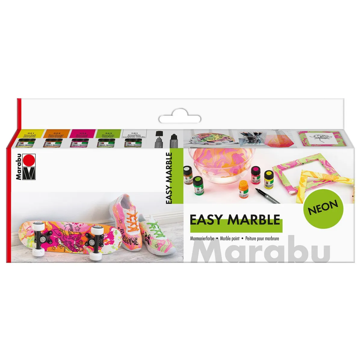 Marabu Easy Marble Neon Set 5x15ml