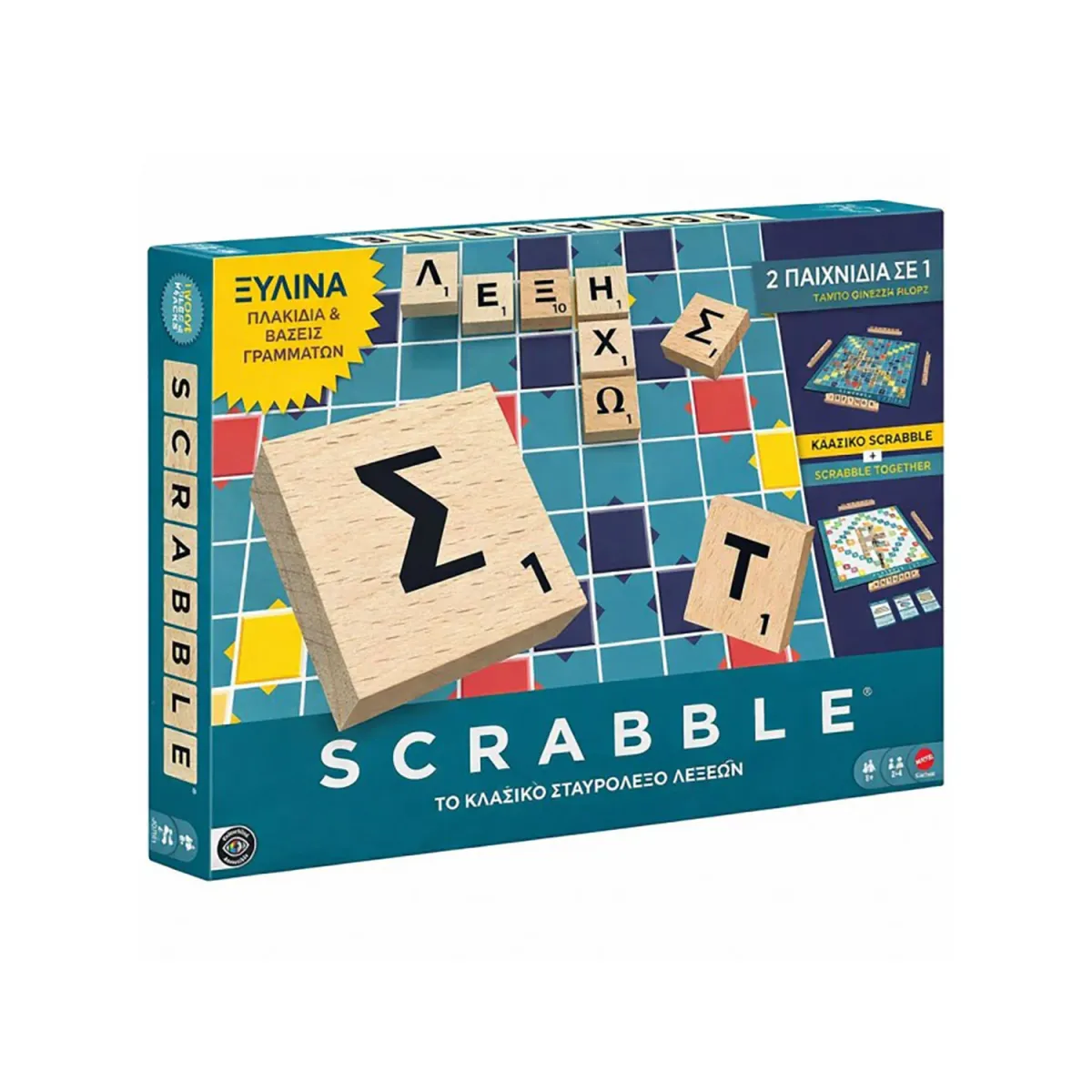 Mattel Neo Scrabble Με Ξύλινα Γράμματα