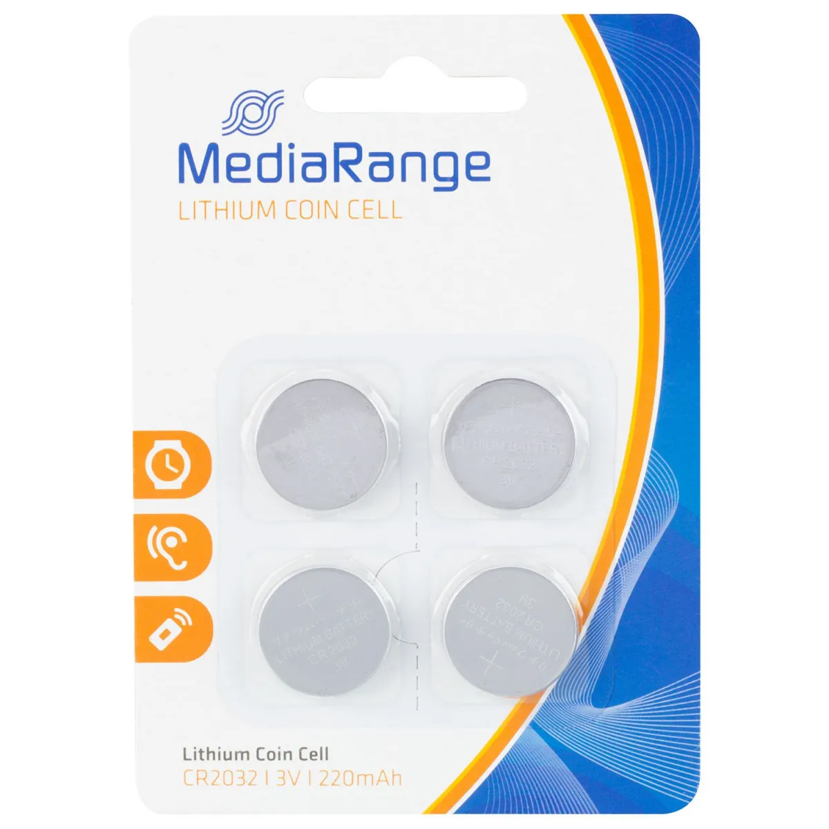 MediaRange Μπαταρίες Λιθίου CR2032 (4 τεμ.)