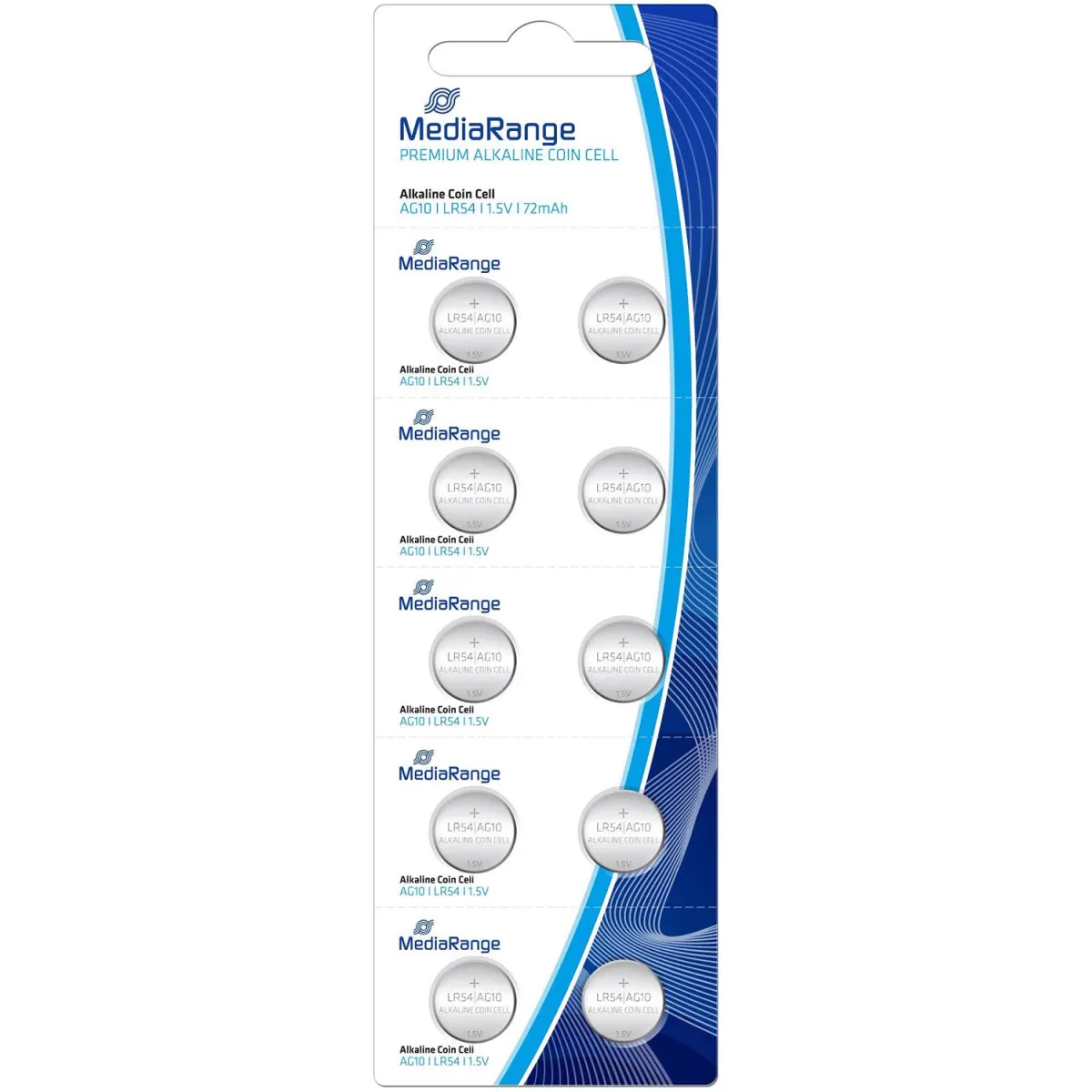MediaRange Μπαταρίες Αλκαλικές LR54 (10 τεμ.)