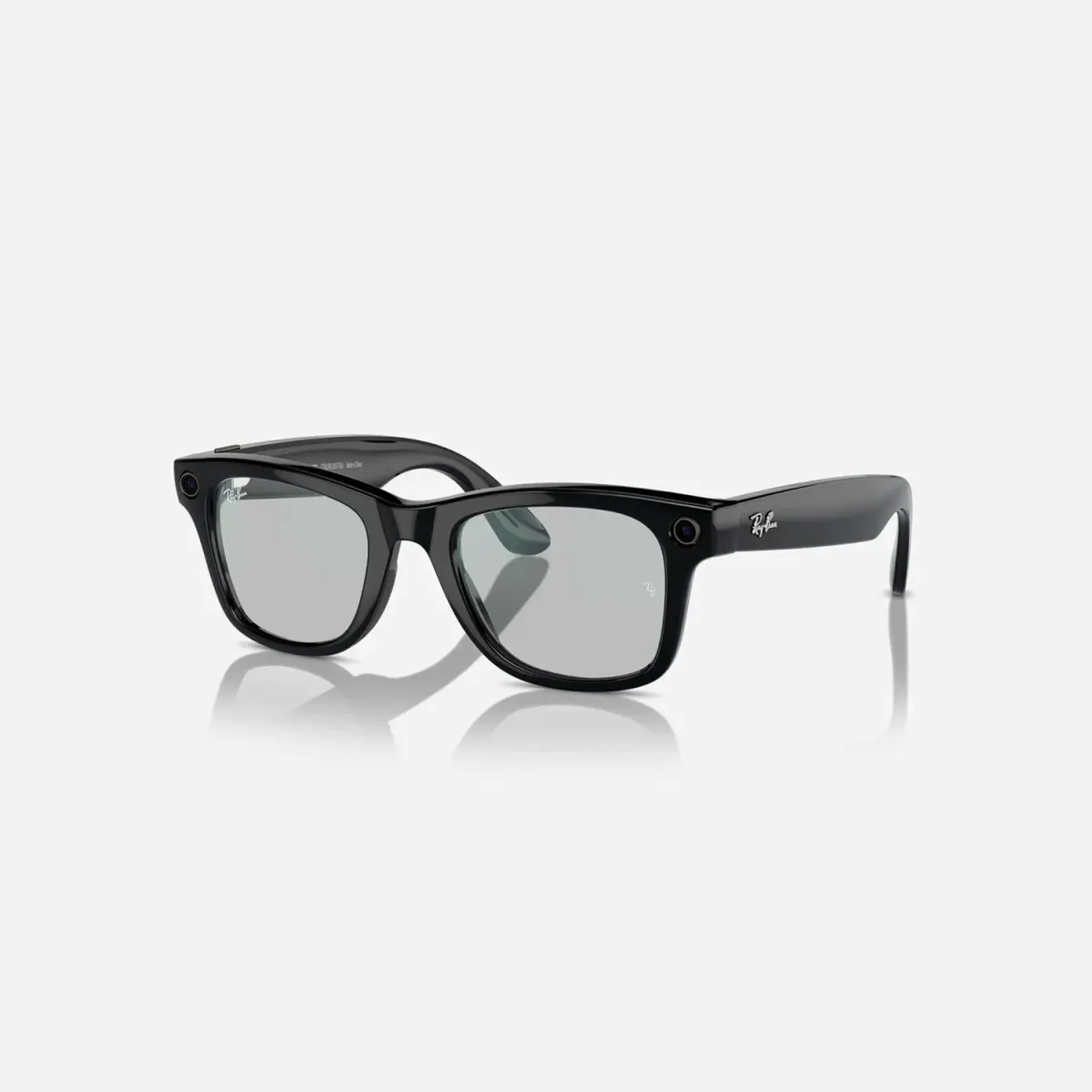 Meta Ray-Ban Wayfarer Shiny Black/Clear Lenses - Gen 1