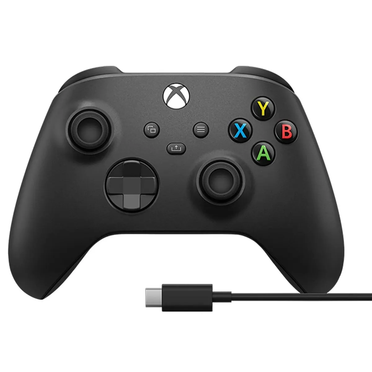 Microsoft Xbox Wireless Controller Black & Type-C Cable for PC