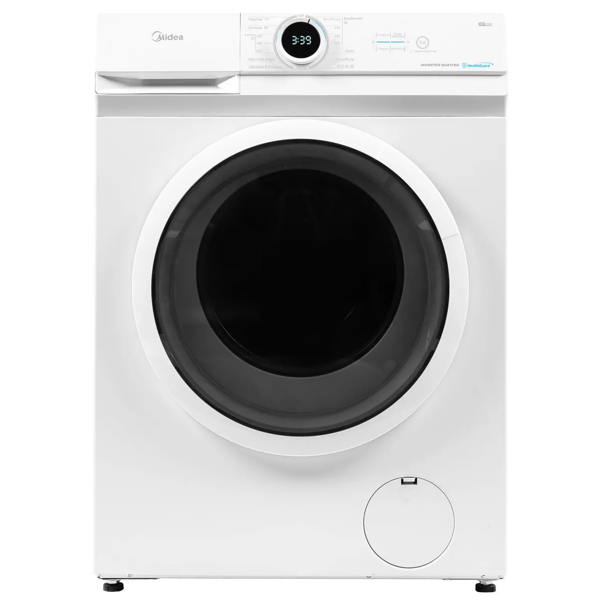 Midea MF100W90BA/W-GR Πλυντήριο Ρούχων 9,00 kg