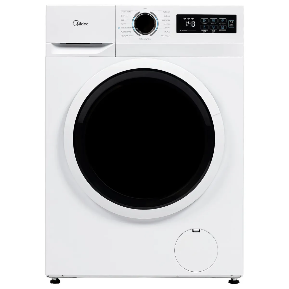 Midea MF110W80BA10/W-GR Πλυντήριο Ρούχων 8kg