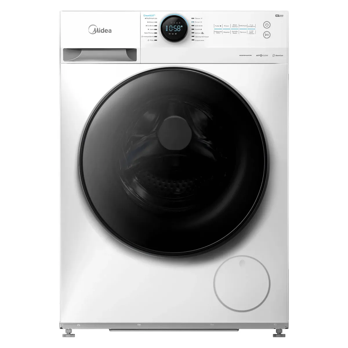 Midea MF200W80WB/T-GR Πλυντήριο Ρούχων 8kg Titanium