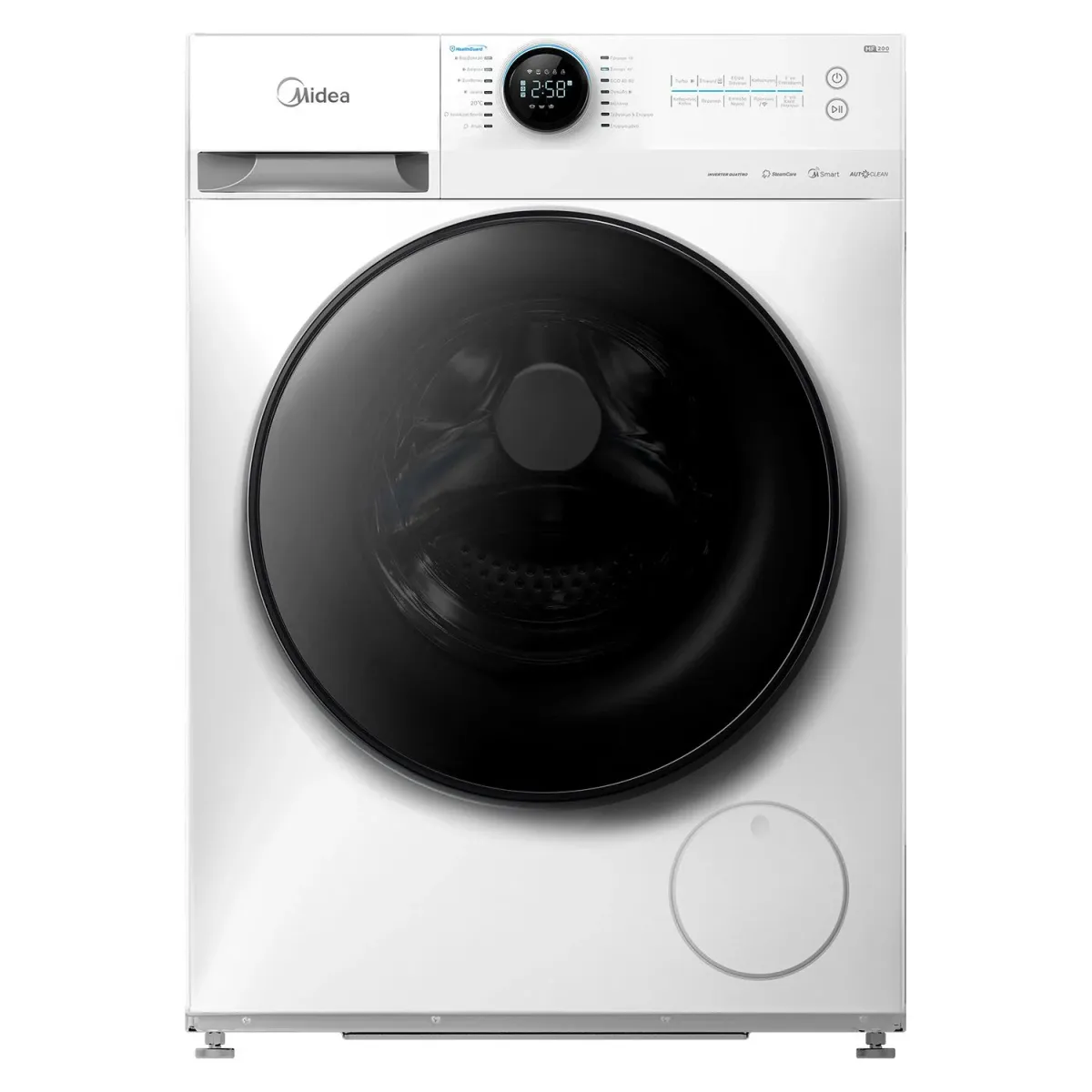 Midea MF200W80WB/W-GR Πλυντήριο Ρούχων 8,00 kg