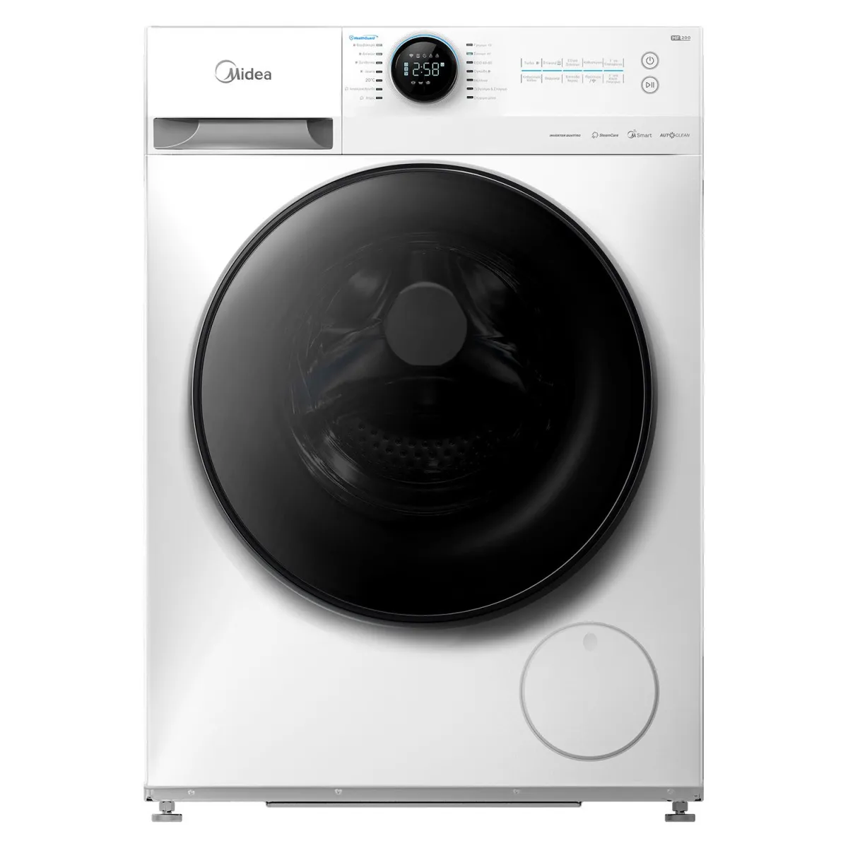 Midea MF200W80WB/W-GR Πλυντήριο Ρούχων 8,00 kg