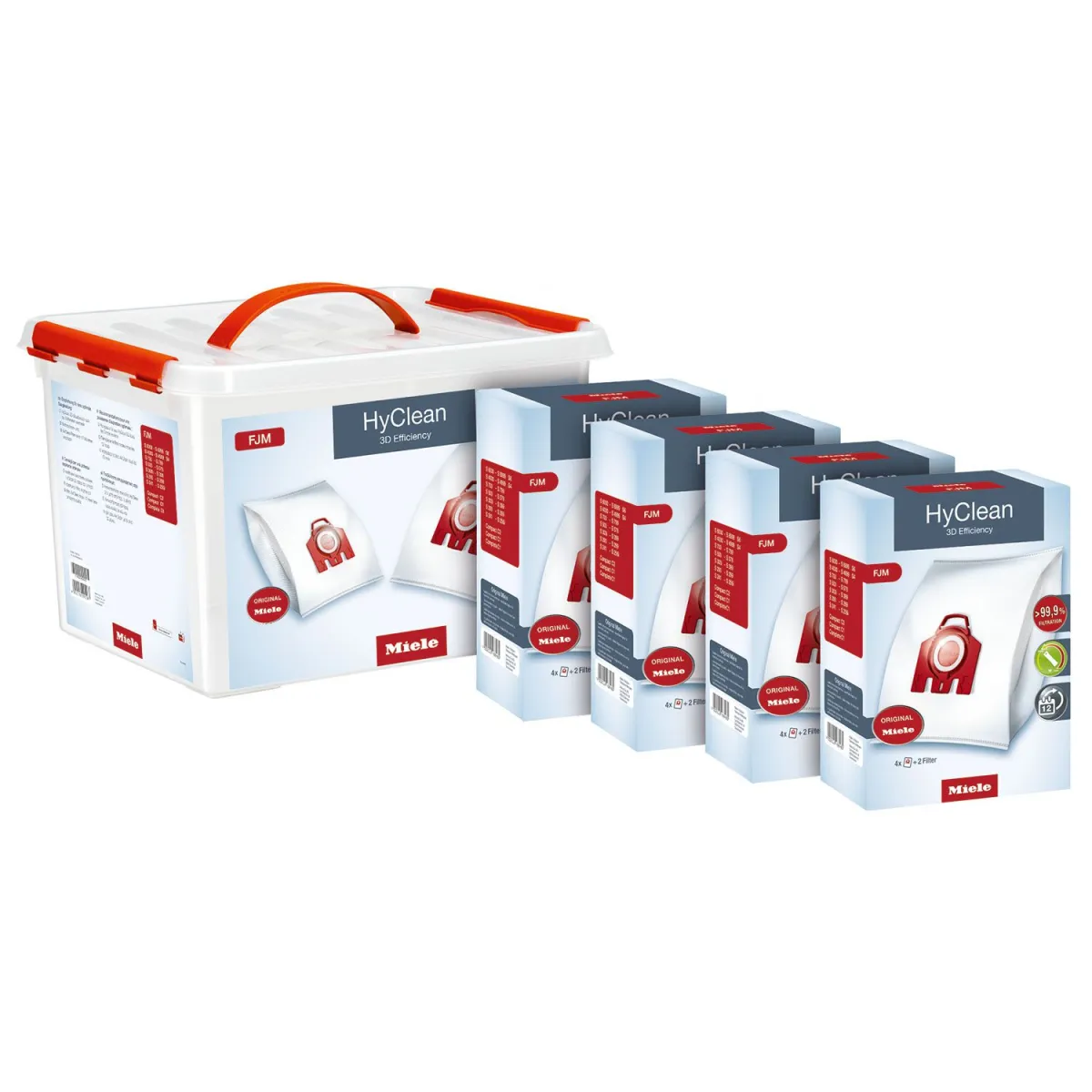 Miele Σακούλες Σκούπας HyClean FJM Box & 5ετής Επέκταση Εγγύησης
