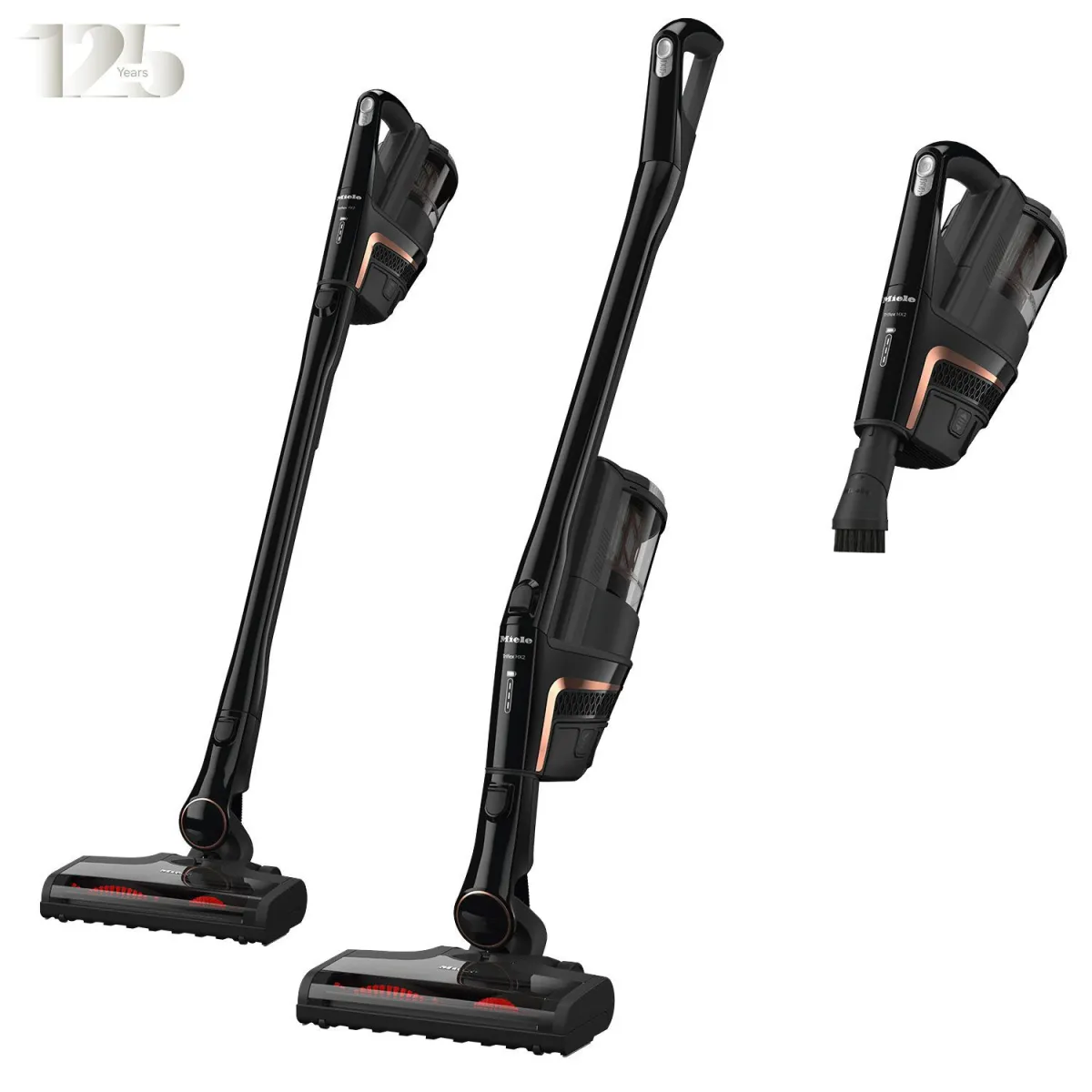 Miele Σκούπα Stick Επαναφ/μενη Triflex HX2 125 Gala Edition Obsidian Black