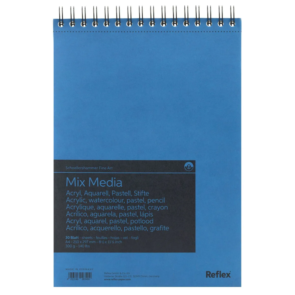 Μπλοκ Ζωγραφικής Mix Media A4 300gr 30Φύλλων