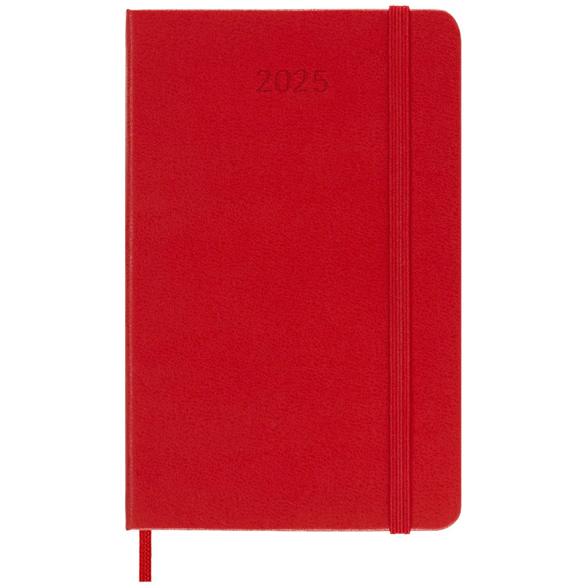 Moleskine 2025 Ημερολόγιο Εβδομαδιαίο Pocket Scarlet Red Σκληρό Εξώφυλλο