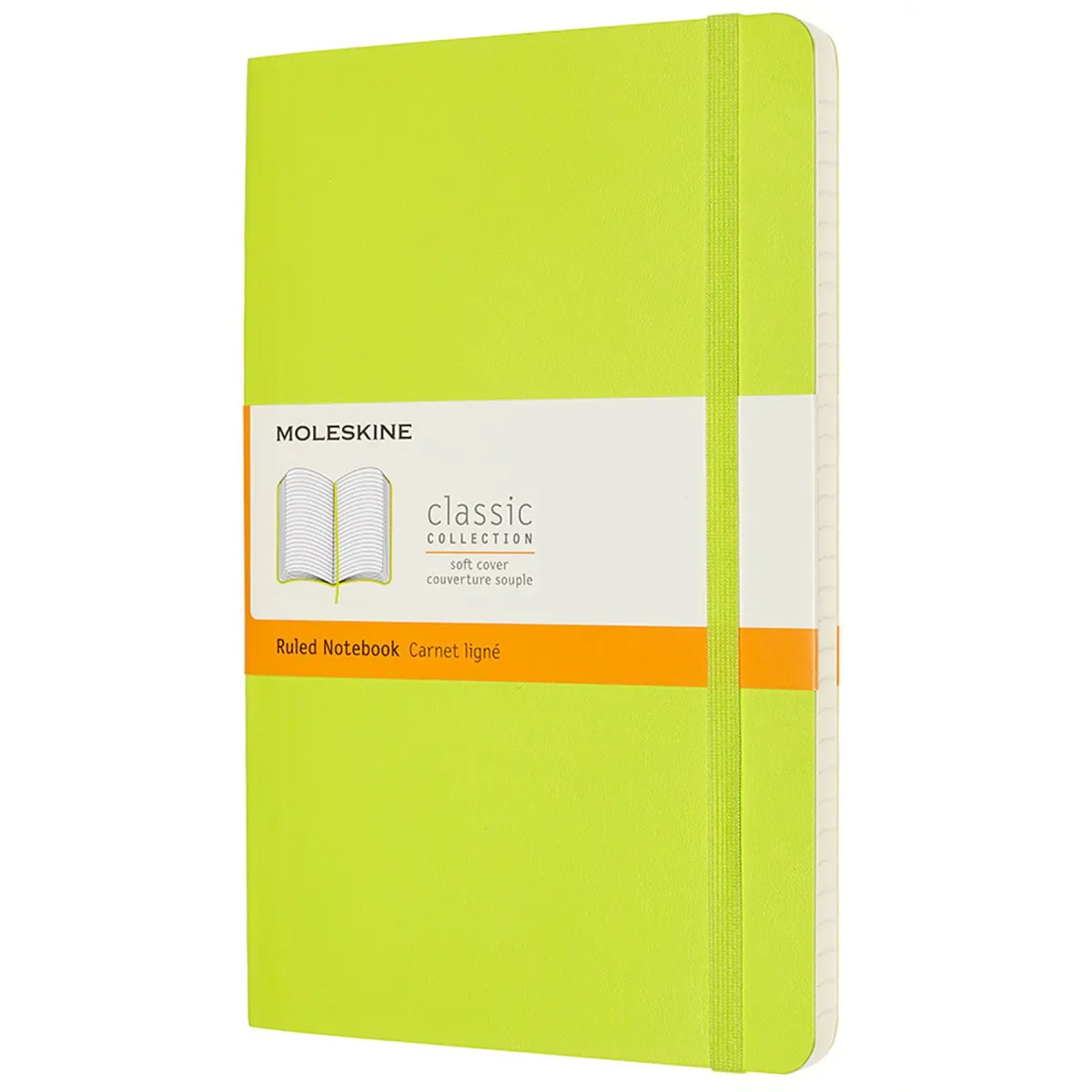 Moleskine Σημειωματάριο Ριγέ Large Lemon Green Με Μαλακό Εξώφυλλο