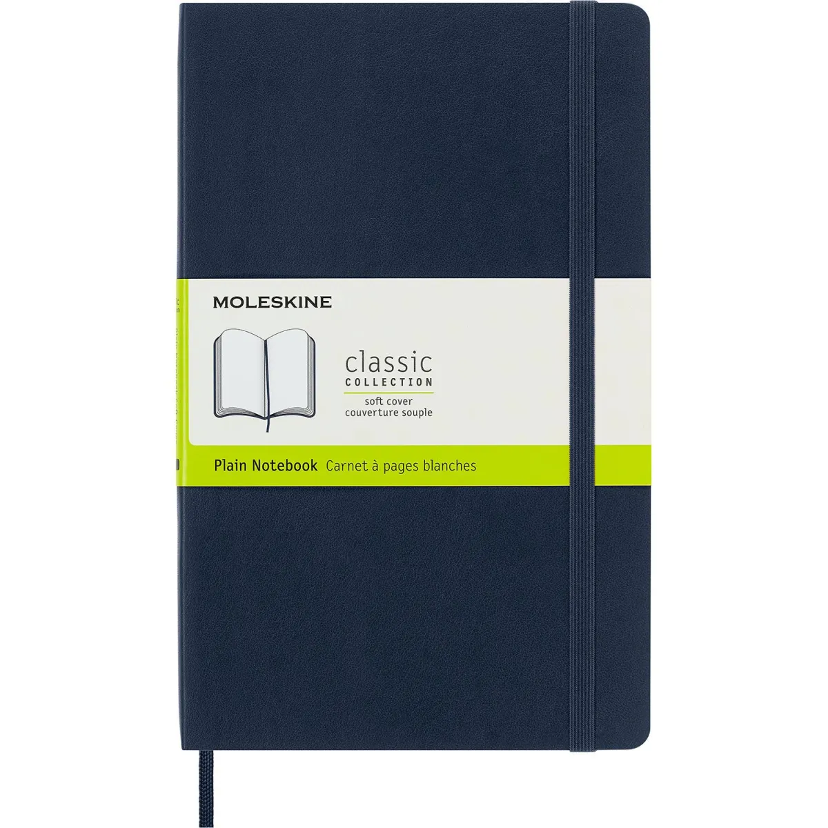 Moleskine Σημειωματάριο Με Λευκές Σελίδες Large Μπλε Με Μαλακό Εξώφυλλο