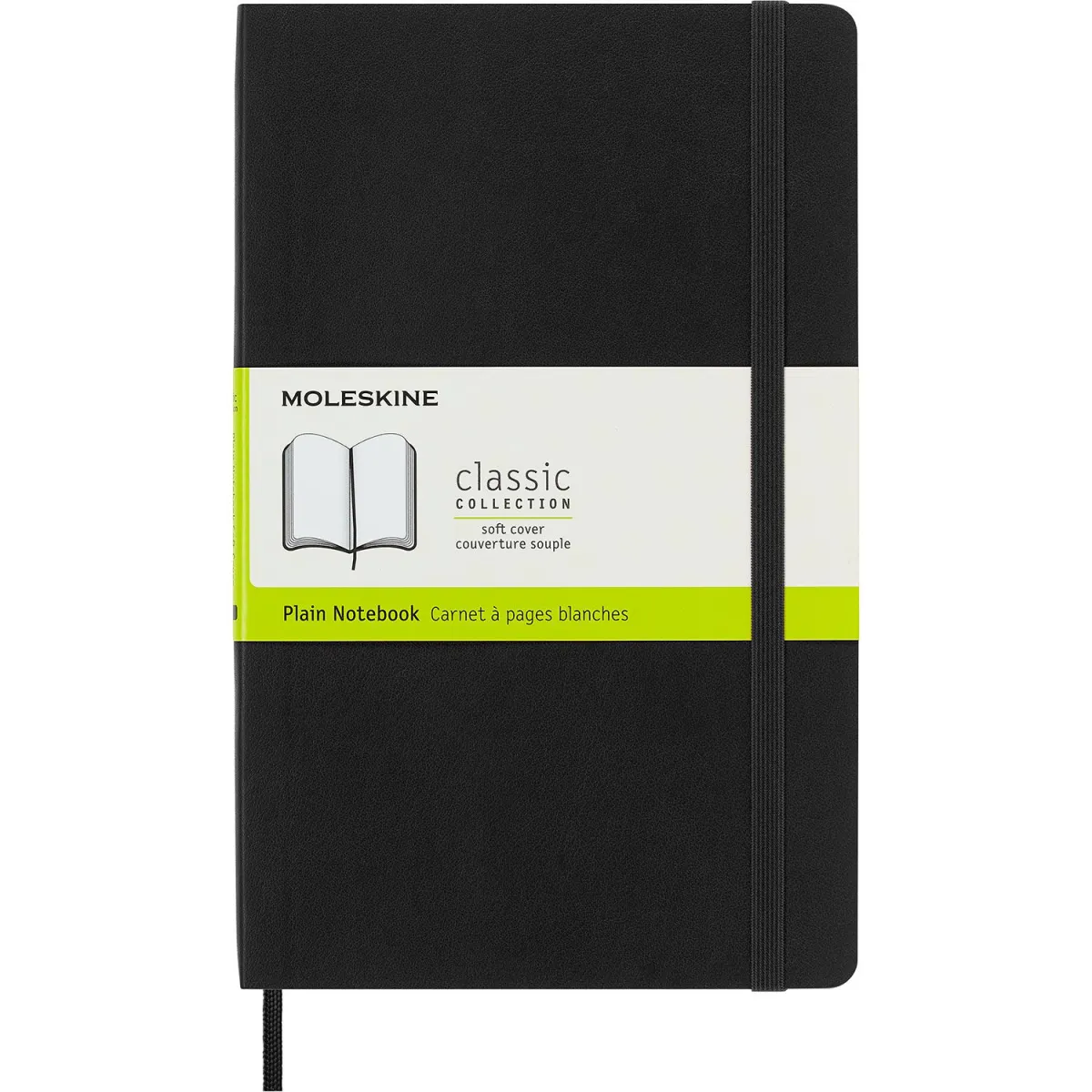 Moleskine Σημειωματάριο Με Λευκές Σελίδες Large Μαύρο Με Μαλακό Εξώφυλλο