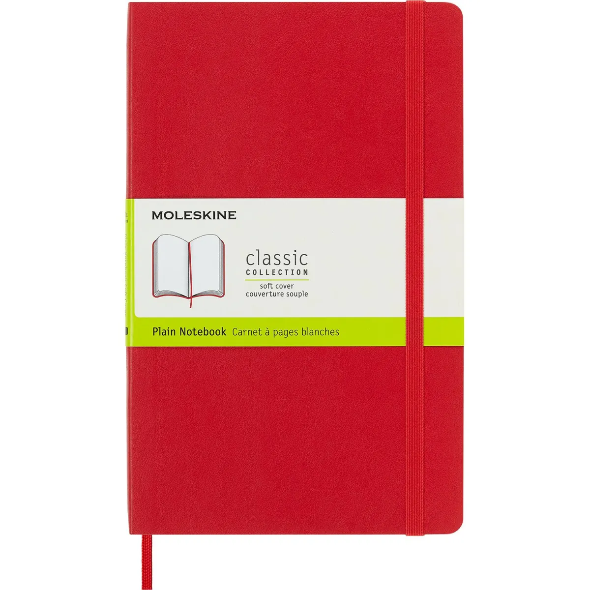 Moleskine Σημειωματάριο Με Λευκές Σελίδες Large Κόκκινο Με Μαλακό Εξώφυλλο