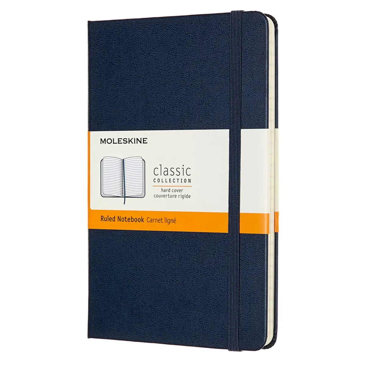 Moleskine Σημειωματάριο Ριγέ Medium Μπλε Με Σκληρό Εξώφυλλο