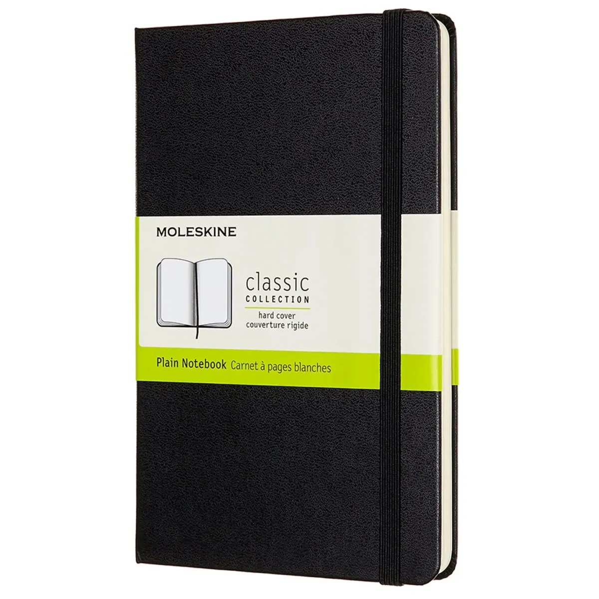 Moleskine Σημειωματάριο Λευκό Medium Μαύρο Με Σκληρό Εξώφυλλο