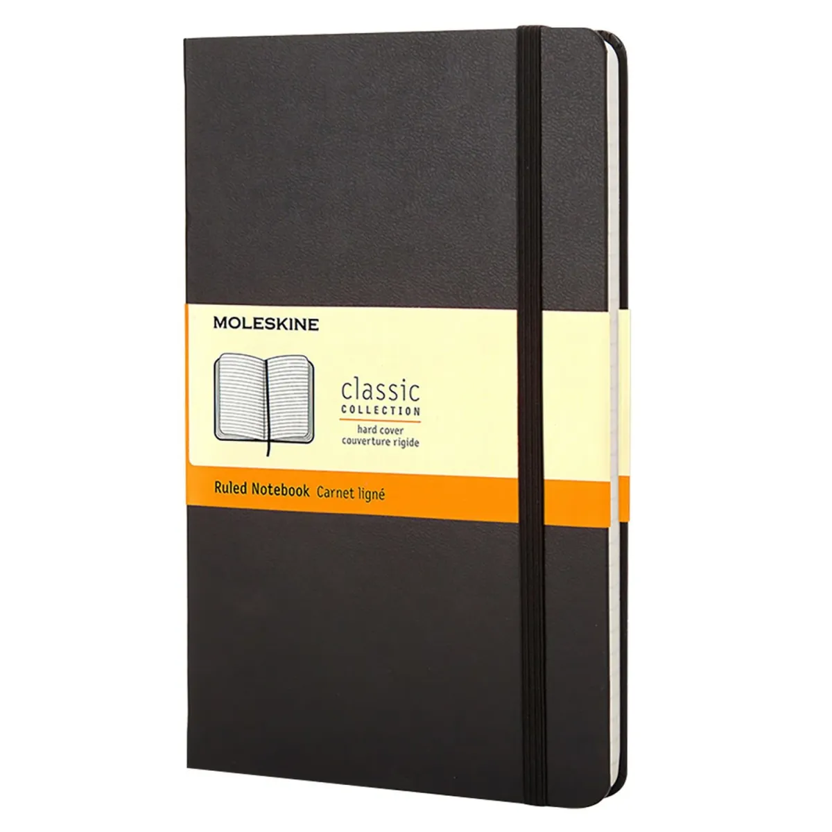 Moleskine Σημειωματάριο Ριγέ Pocket Μαύρο Με Σκληρό Εξώφυλλο