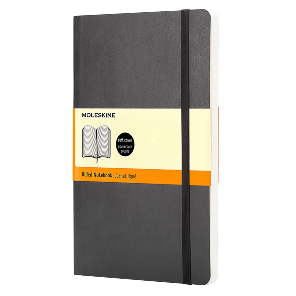Moleskine Σημειωματάριο Ριγέ Pocket Μαύρο Με Μαλακό Εξώφυλλο