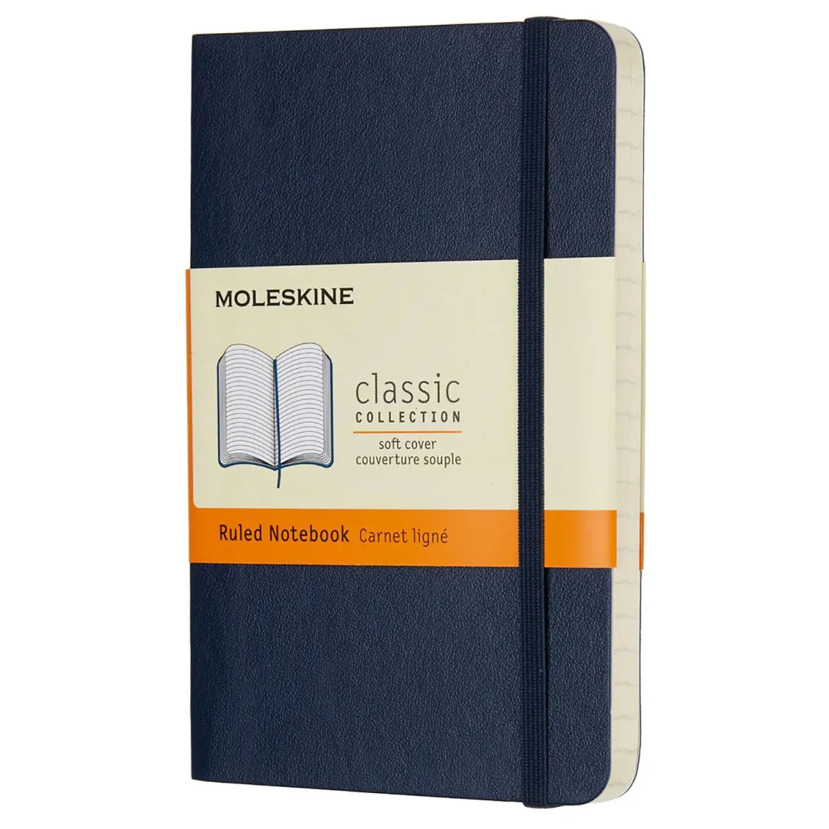 Moleskine Σημειωματάριο Ριγέ Pocket Μπλε Με Μαλακό Εξώφυλλο