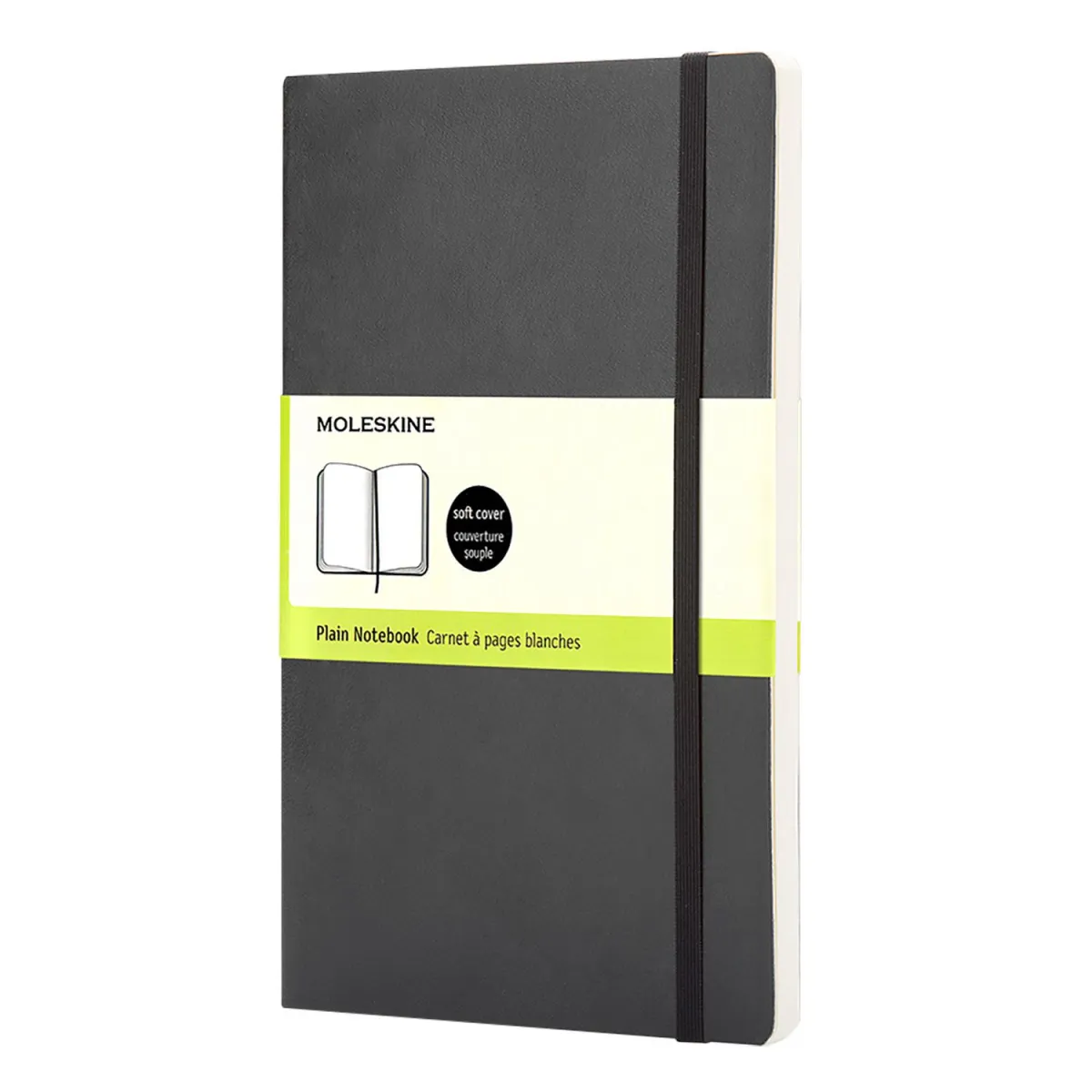 Moleskine Σημειωματάριο Λευκό Pocket Μαύρο Με Μαλακό Εξώφυλλο