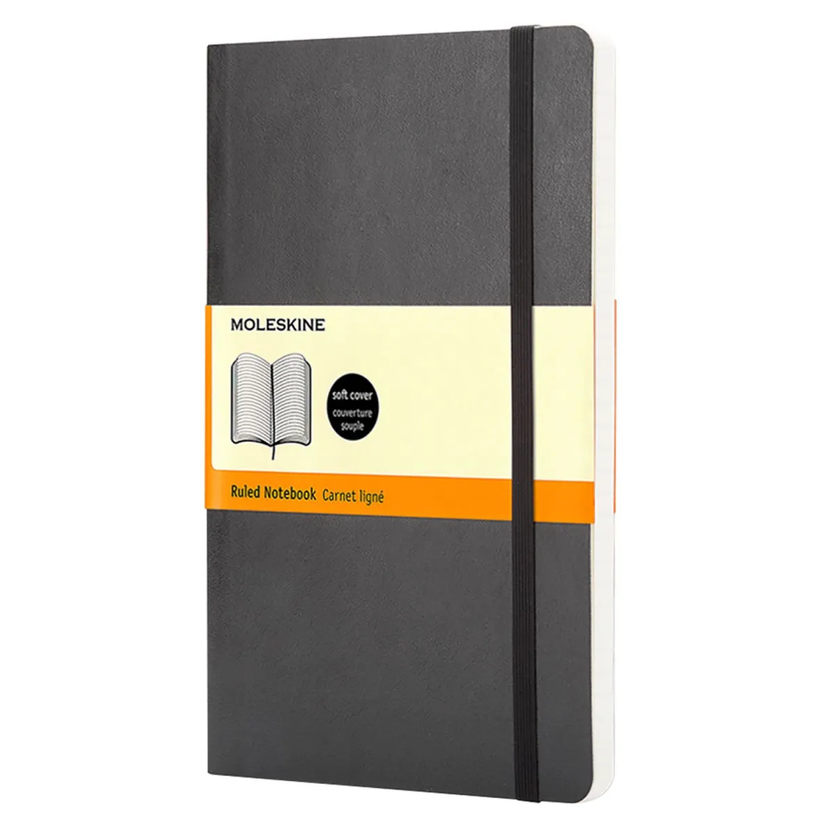 Moleskine Σημειωματάριο Ριγέ Pocket Μαύρο Με Μαλακό Εξώφυλλο
