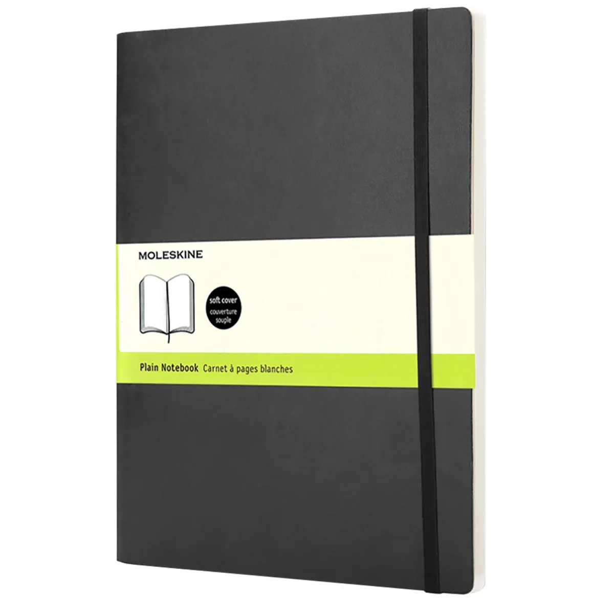Moleskine Σημειωματάριο Λευκό XLarge Μαύρο Με Μαλακό Εξώφυλλο