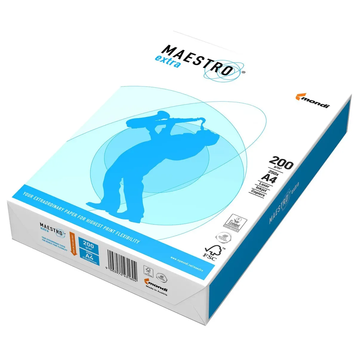 Mondi Χαρτί Maestro Extra A4/250 φύλλα 200 gr