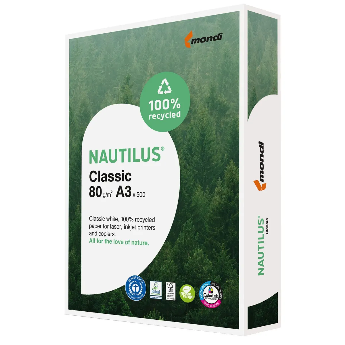 Mondi Χαρτί Nautilus Classic A3/500 φύλλα 80 gr