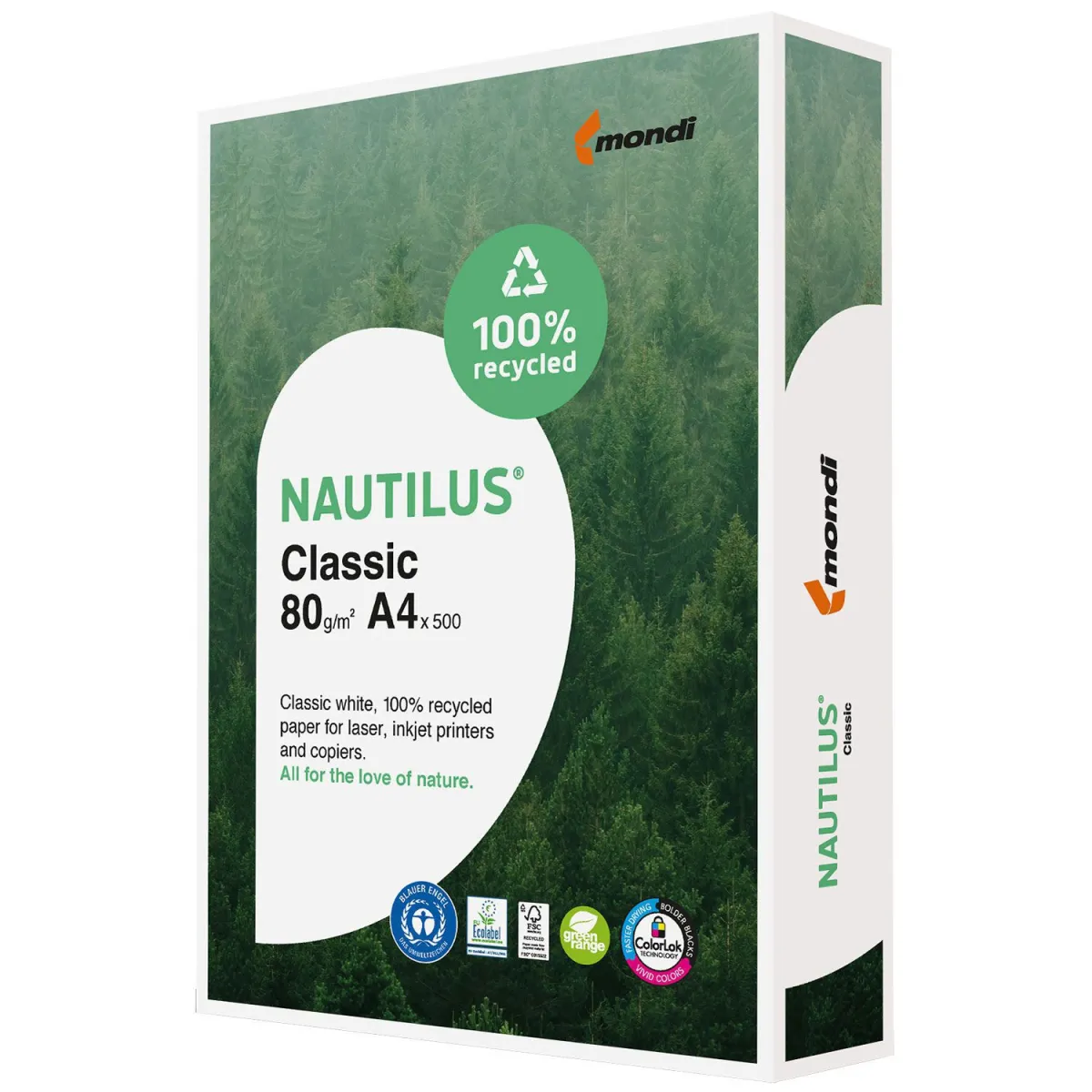 Mondi Χαρτί Nautilus Classic A4/500 φύλλα 80 gr