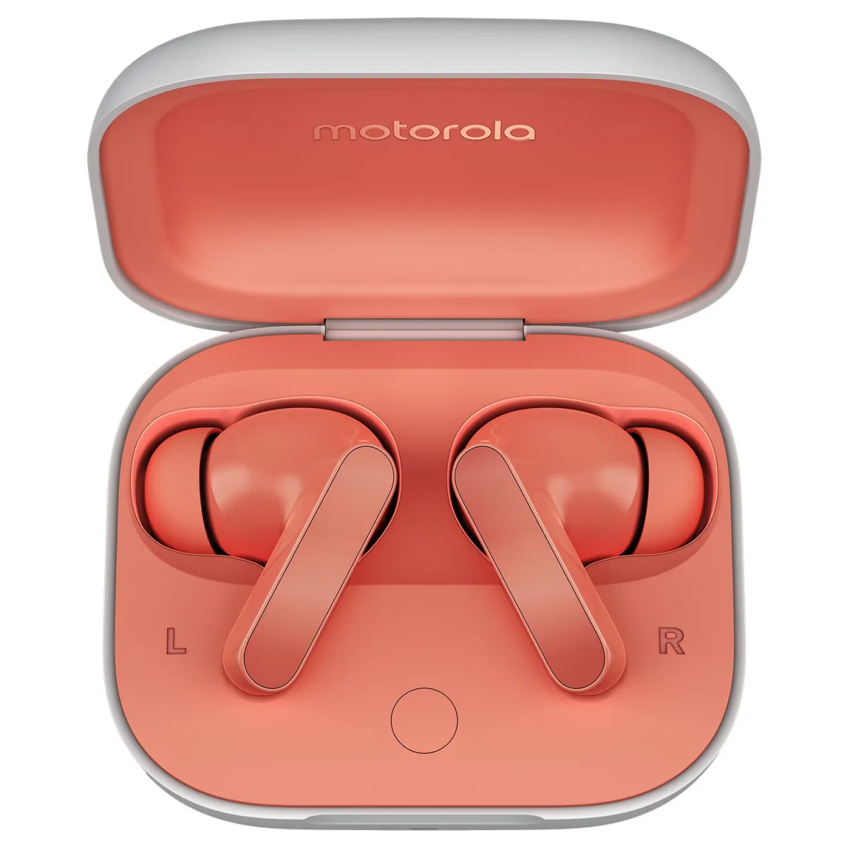 Motorola moto buds Peach Pink