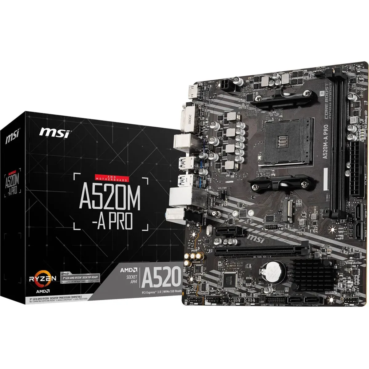 MSI Motherboard A520M-A PRO