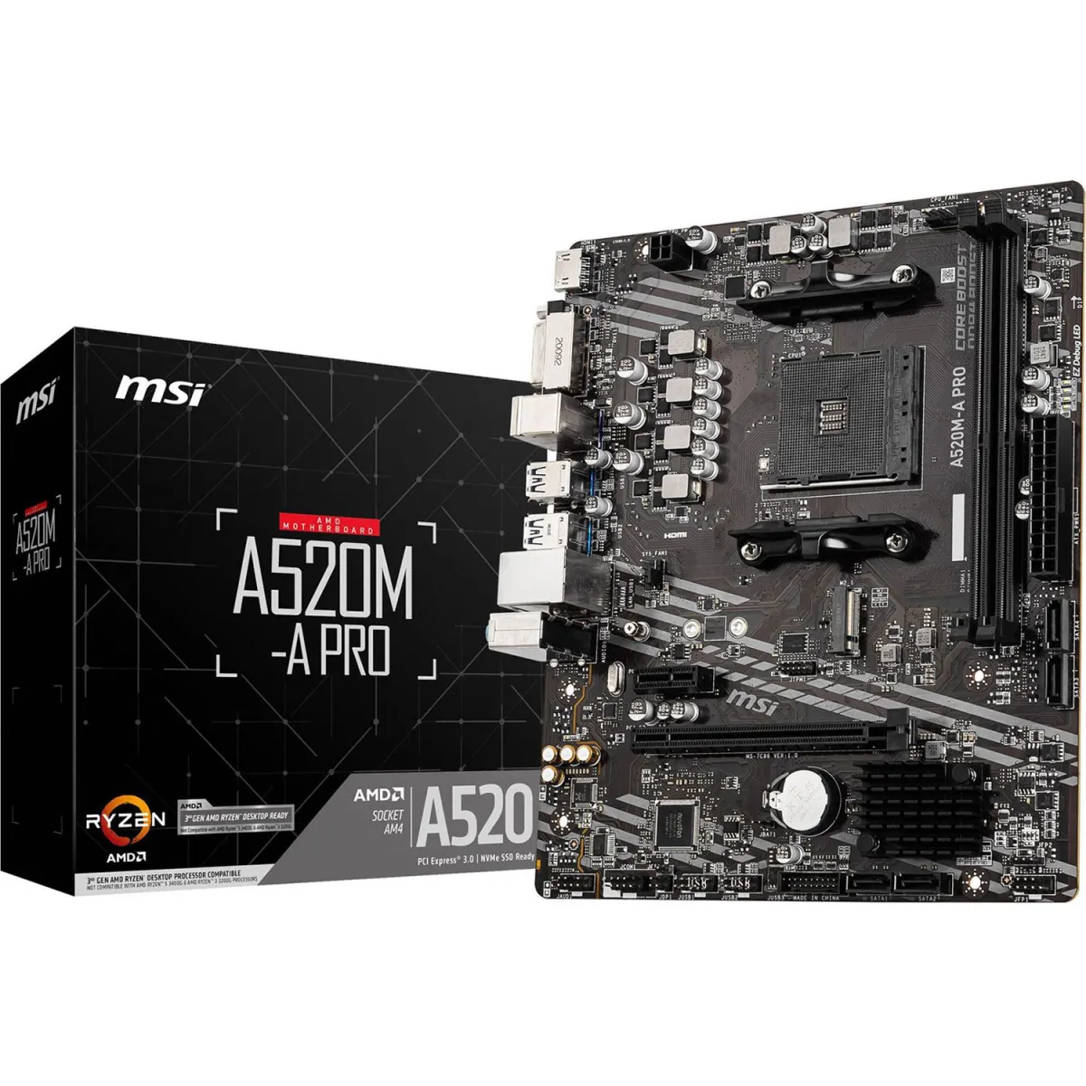 MSI Motherboard A520M-A PRO
