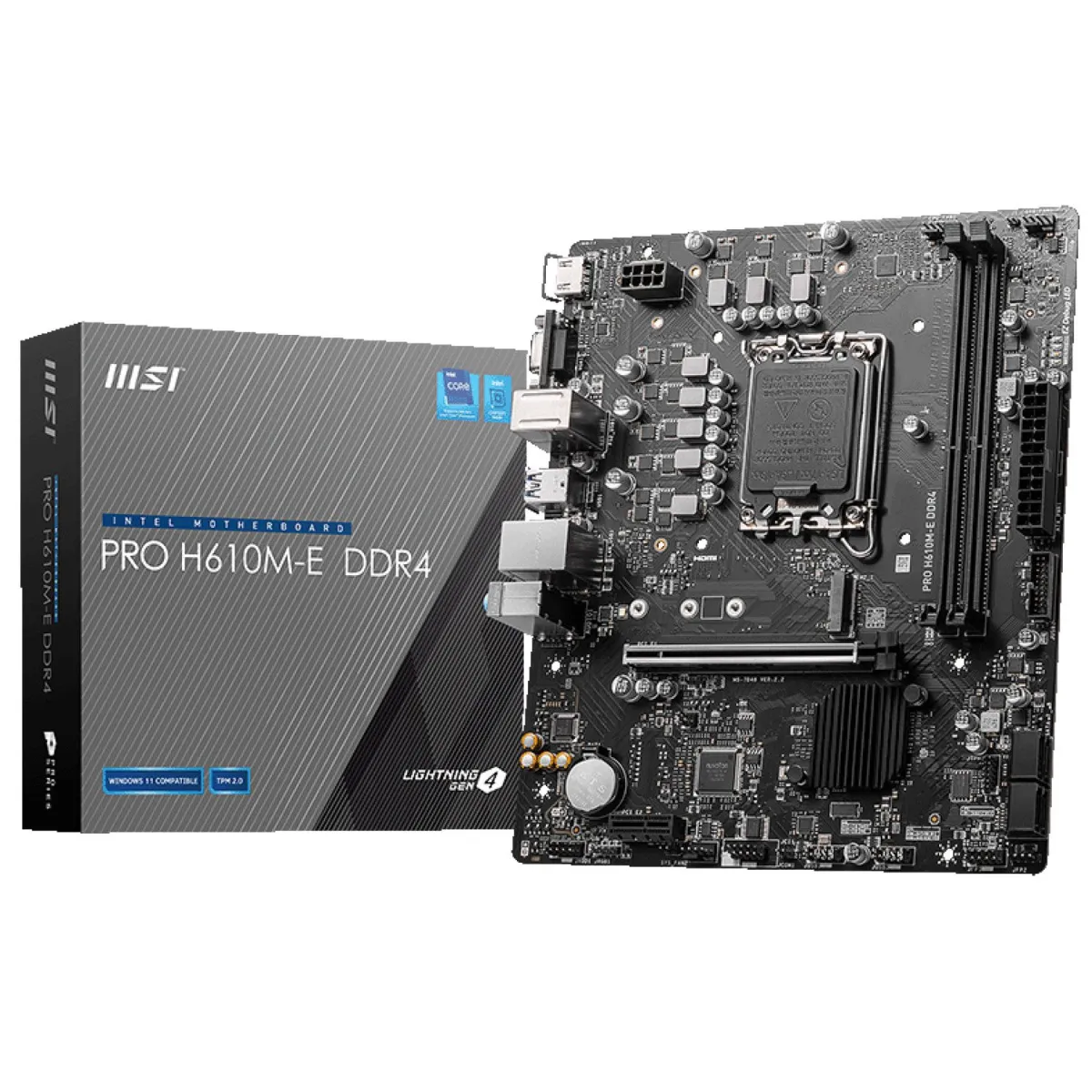 MSI Motherboard H610M M-E PRO DDR4 (H610/1700/DDR4)